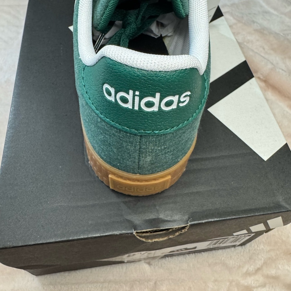 Adidas Forest Green with White Daily 3.0 Shoes Mens 10 Womens 11 - Picture 4 of 5